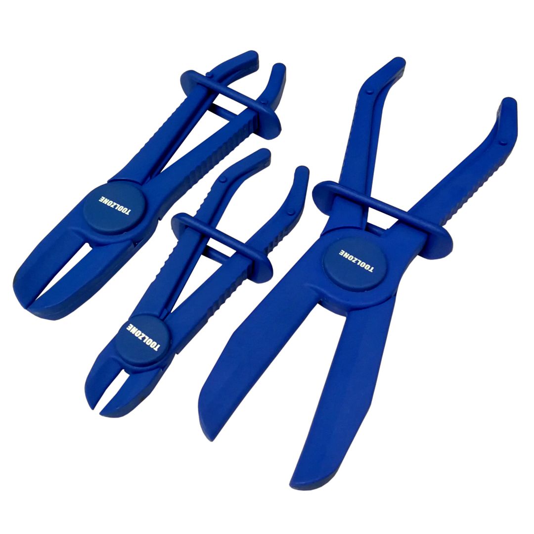 3Pc Flexible Hose Clamp Set Pipe Pliers Clamping Tool Radiator Brake